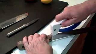 How to Sharpen Knives with the AccuSharp Knife Sharpener [upl. by Onitsuaf]