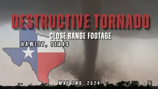 DAMAGING Tornado Strikes Hawley Texas May 2nd 2024 [upl. by Mauceri]