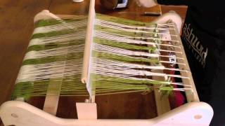 Simple warping for a Rigid Heddle loom [upl. by Yarw]