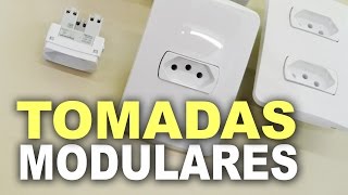 Tomadas modulares de embutir e sobrepor [upl. by Leon]