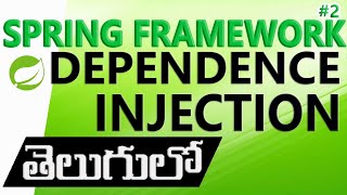 SPRING FRAMEWORK IN TELUGU  What Is Dependency Injection [upl. by Anisamot103]