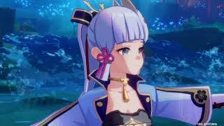 Ayaka Dancing Cutscene Chinese Audio  Genshin Impact [upl. by Enalb]