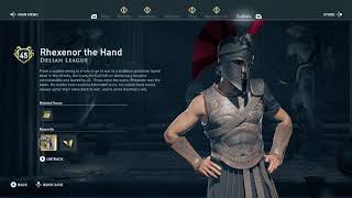 Assassins Creed Odyssey Cult of Kosmos Kill Rhexenor the Hand Delian League Attika 100 Completion [upl. by Jedlicka]