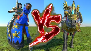 Repanse de Lyonesse VS The Golden Knight Naryska Leysa Total War Warhammer 3 [upl. by Ylram]