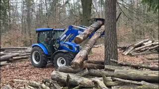 New tractor  New Holland T4 75 S 4WD Workmaster intertech Log grapple [upl. by Bluefield]