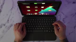 iPad Pro 11 inch M2 ZAGG Pro Keys with TrackPad  Is it better than the Magic Keyboard [upl. by Lindholm459]