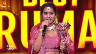 Best Marumagal  Akshaya AahaKalyanam 😍❤️  9th Annual Vijay Television Awards 2024  Preview [upl. by Lowney]