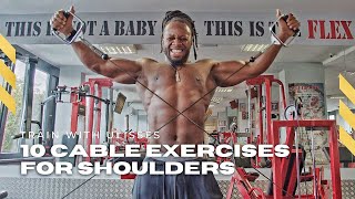 10 BEST Cable Exercises For Shoulders [upl. by Aleacem670]