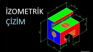 Autocad 4İzometrik Çizimİzometrik çizim ölçeklendirme [upl. by Garner]