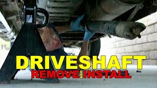 Driveshaft REMOVE and INSTALL how to [upl. by Aralc748]