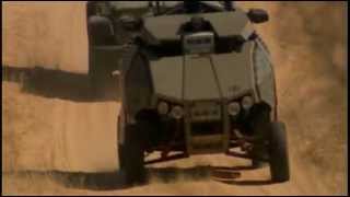 Guardium UGV GNius unmanned ground vehicle in action Israeli Army Israel [upl. by Yelahc]