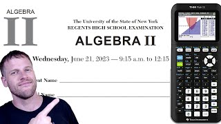 Algebra 2 Regents June 2023 Part 1 Questions 1  24 [upl. by Aceissej]