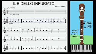 Il bidello infuriato  Brano facilissimo per flauto melodica o concertino [upl. by Trueman]