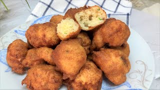 BUÑUELOS DE BACALAO MUY FACILES TIERNOS Y ESPONJOSOS [upl. by Michelsen]