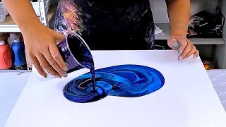 My FAVORITE Acrylic Pouring Techniques Using Just Paint and Water [upl. by Aroz]