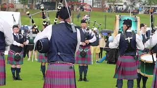 Black Raven PIpe Band  Ulster Championships 2024 [upl. by Haidabej]