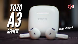 Alternatif Bajet Untuk Apple AirPods  Tozo A3 TWS Review [upl. by Ehsrop]