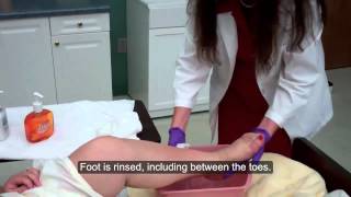 CNA ESSENTIAL SKILLS  Foot Care 637 [upl. by Monsour117]