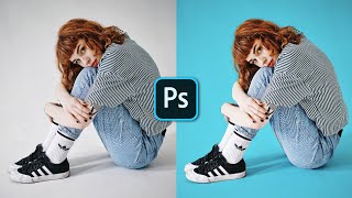 How to Change Background Color in Photoshop  1 Minute Tutorial [upl. by Elacim]