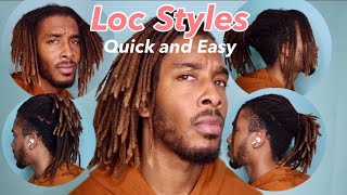 Quick and EASY Dreadlock Styles for Medium Length Locs 2021 Hightop Dreads  w TUTORIAL [upl. by Jotham]