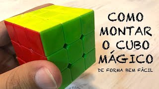 COMO MONTAR O CUBO MÁGICO DE FORMA BEM FÁCIL RESOLVER [upl. by Noraa]