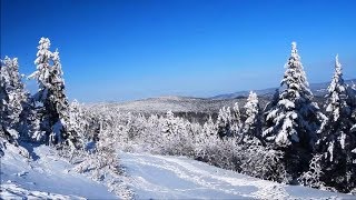 Superbes images relaxantes nature sous la neige en hiver drone  musique zen de Frantz Amathy [upl. by Nilram]