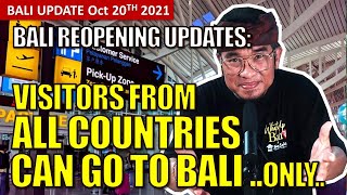 Bali Reopen All Countries can come to Bali [upl. by Lucina]