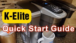 Keurig KElite Coffee Maker Setup Instructions [upl. by Aidole717]