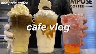 sub 🍨컴포즈커피x하겐다즈 신메뉴 3종 출시🍨 컴포즈 브이로그 카페 브이로그 신메뉴  cafe vlog  카페사장브이로그  카페알바브이로그  asmr 시즌메뉴 [upl. by Samaria497]