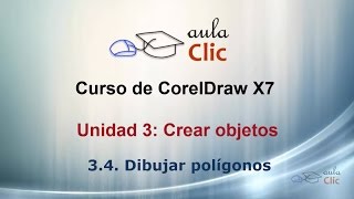 Curso de CorelDraw X7 34 Dibujar polígonos [upl. by Cenac]