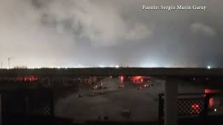 Así se inundó Alfafar una cámara instalada en una terraza captó toda la tragedia [upl. by Ahsiema]