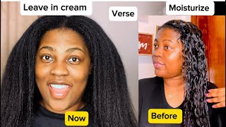 Moisture Vs Leave in CreamPrevent Moisture Overload amp Breakage  Relaxed Hair Beginners Friendly [upl. by Ecneralc119]