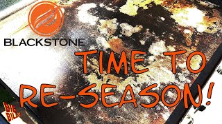 RESEASONING YOUR BLACKSTONE GRIDDLE [upl. by Atsillac734]