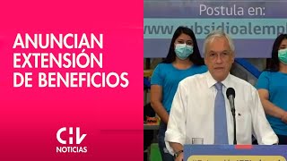 BENEFICIOS  Pdte Piñera anuncia extensión del IFE Laboral y Subsidio Protege  CHV Noticias [upl. by Taddeo]