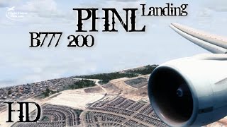 FSX Realistic GRAPHICS  l B777200 Landing In Honolulu International Airport  HD [upl. by Nisotawulo748]