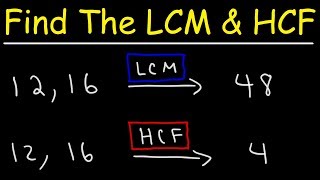 How To Find The LCM and HCF Quickly [upl. by Anek]