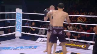 Bodyshot KO Giga Chikadze lands The GigaKick at GLORY 32 [upl. by Tneciv]