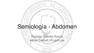 Abdomen  Casos clínicos  Semiología [upl. by Anahs]