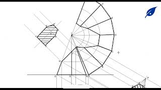 Surface Development and Auxiliary View of A Truncated Hexagonal Prism [upl. by Whiteley404]