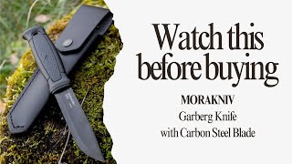 Review and Demo MORAKNIV Garberg Fixed Carbon Steel Blade [upl. by Cusick]