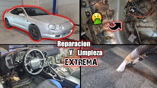 COMO reparar y LIMPIAR un COCHE que esta para tirar al DESGUACE 🚗TOYOTA CELICA GT [upl. by Ellinet]