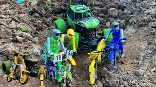 Motor cross finger super bike team motor cross racing team klx motor cross toys 0210 [upl. by Aleciram]