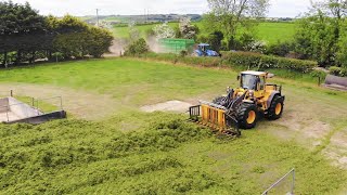 John Deere 8600 amp 7450 with Volvo New Holland amp Massey Ferguson 2019  CCS [upl. by Siramaj]