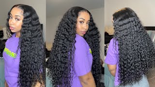 QUICK DEEP WAVE 6X6 HD LACE CLOSURE WIG INSTALL ft Asteria Hair [upl. by Eitisahc821]