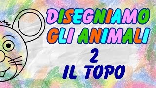 Disegniamo Gli Animali  Il Topo  Tutorial Di Disegno DIY  La Televisione Dei Bambini [upl. by Aihsemek]