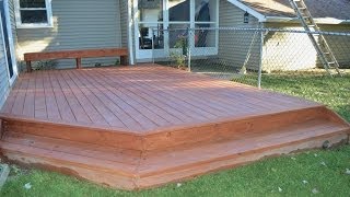 How to Build a Ground Level Deck [upl. by Aleta]