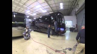 Tiffin Allegro Bus 45LP Motor Coach Build Time Lapse  Day 9 [upl. by Rufford]