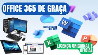 Office 365  Licença Oficial da Microsoft e Gratuita VEJA COMO ADQUIRIR [upl. by Proudman89]