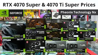 RTX 4070 Super amp RTX 4070 Ti Super Graphics Cards Prices in India rtx4070super [upl. by Piks]