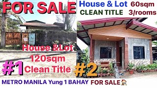 Murang Bahay at Lupa’Paunahan nalng Metro Manila yung isang Bahay 60sqm 3BR clean title [upl. by Ennaxxor]